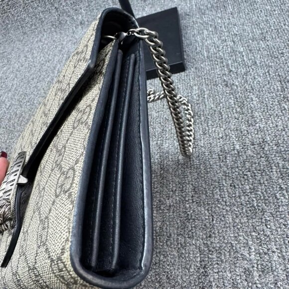 GUCCI Dionysus Chain Wallet Brown Canvas Shoulder Bag 699-011725 - Picture 6 of 16